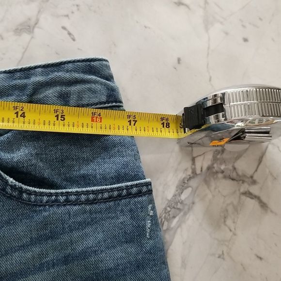 FP Women's Distressed Denim Capri Jeans, Cut-Offs, Frayed Hem - Picture 14 of 16